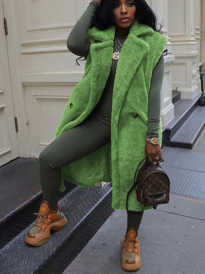 Alay's Fauxy Brown Vest