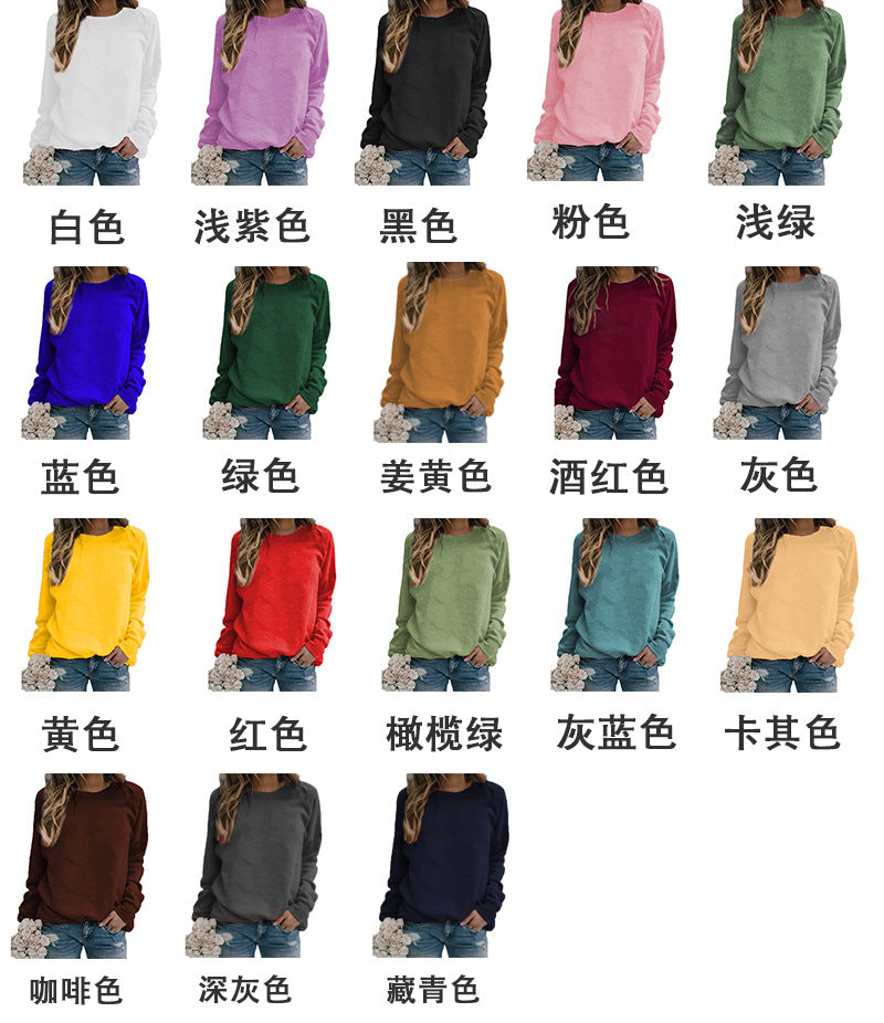 Amazon Cross-border Supply Foreign Trade wine tasting Printed Crewneck Women's Sweatshirt Jacket European Size
