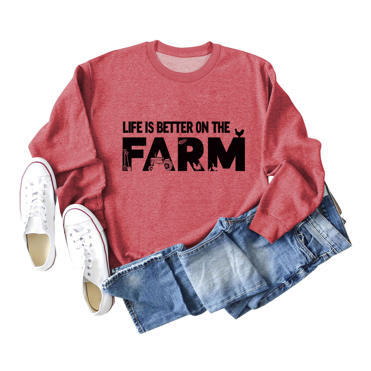 AmazON wISh Independent StatiON LIFE Is BETTER ON THE New Autumn and Winter European and American Casual Sweatshirt for Women