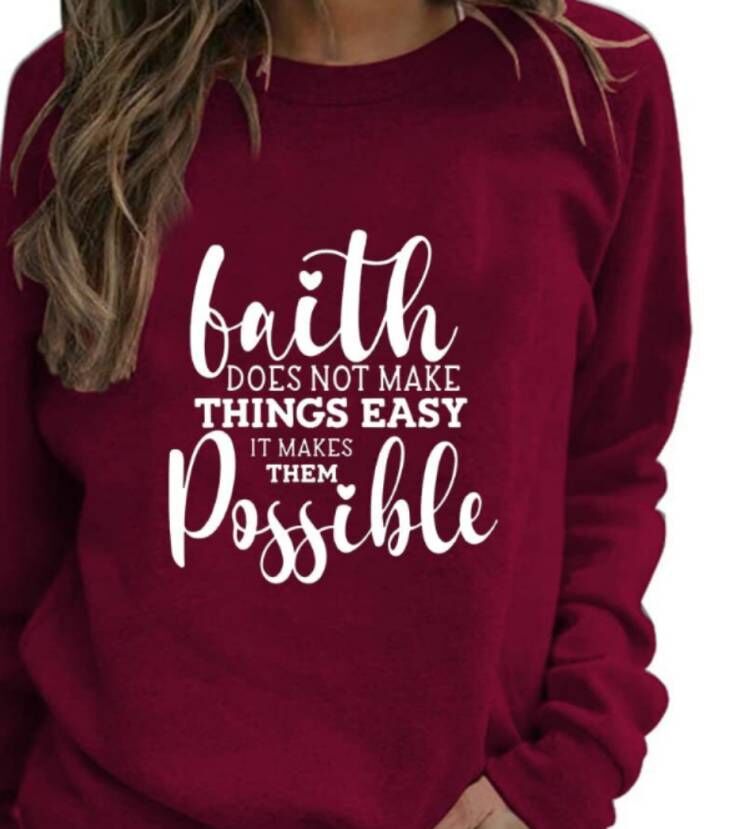 Cross-border source Amazon possible printed round neck women's top sweater European size plus size loose leisure