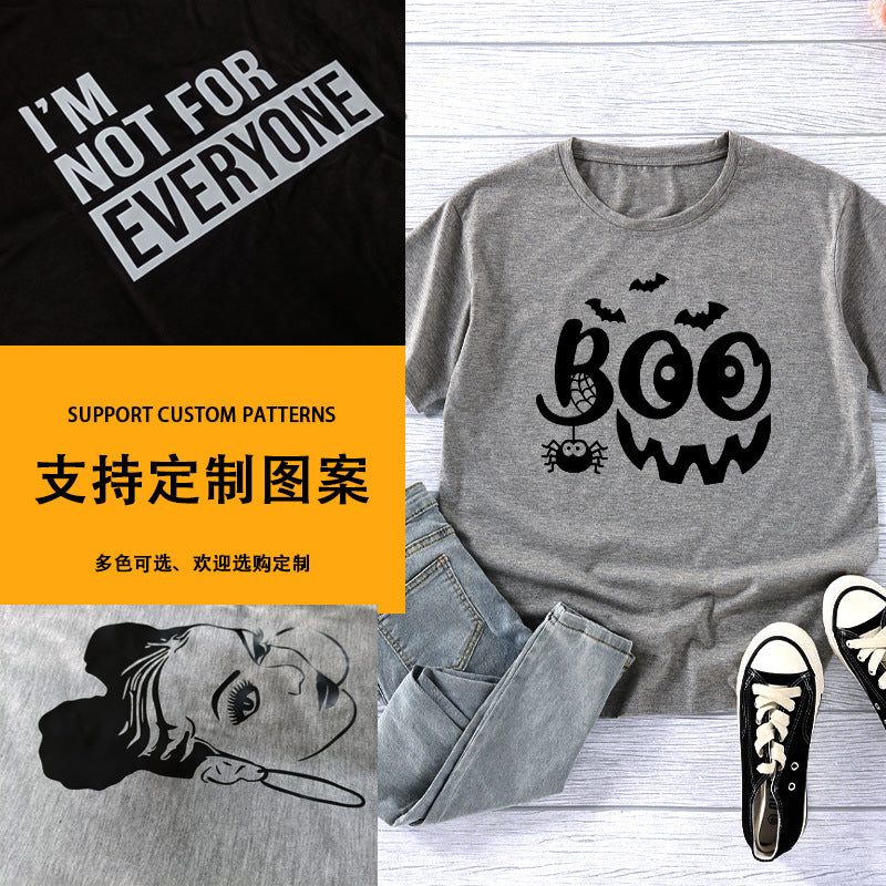 Some Aunts Cuss to Much Printed Crewneck Sweatshirt European and American Autumn and Winter Men's and Women's Jackets Cross Border